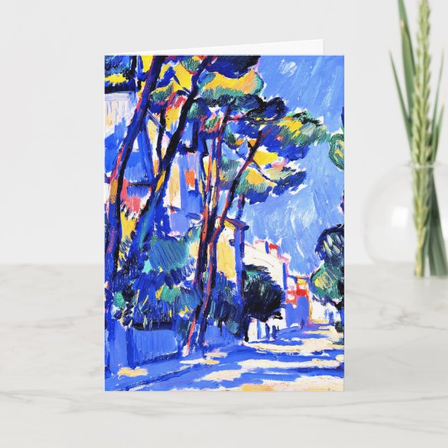 Peploe - Street Scene, Frankreich Karte (Vorderseite)