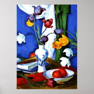 Peploe - Tulips und Obst Poster