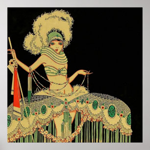 "Peplum Costume" 1926 Magazine Cover von J. Carlos Poster