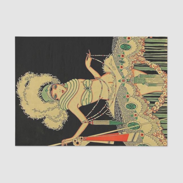 "Peplum Costume" Magazine Cover von J. Carlos Seidenpapier (Vorderseite)