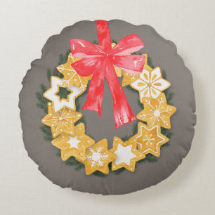 Pepparkakor Rundes Kissen