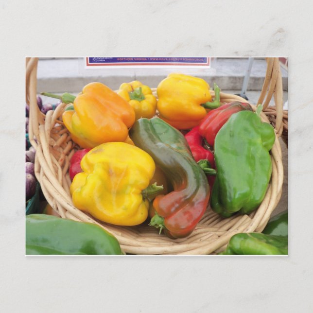 Pepper Basket Postkarte (Vorderseite)