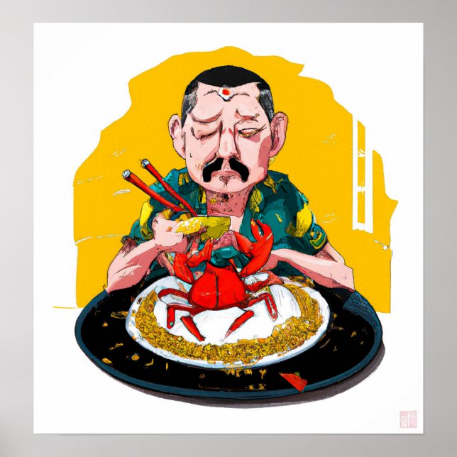 Pepper Crab - Leinwand Art Print Poster (Vorne)