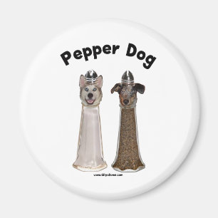 Pepper Dog und Salty Dog Magnet