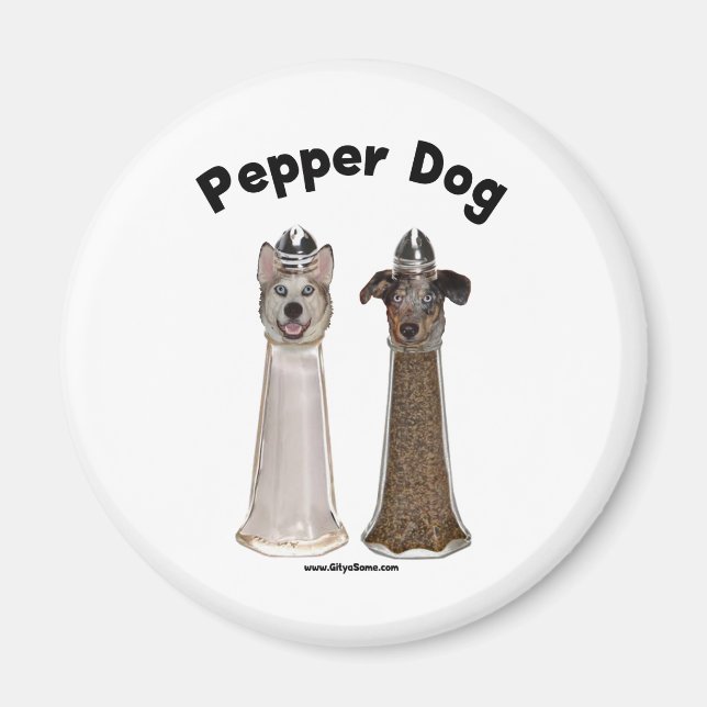 Pepper Dog und Salty Dog Magnet (Vorne)