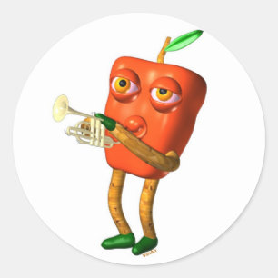 Pepper Horn von Valxart- Runder Aufkleber