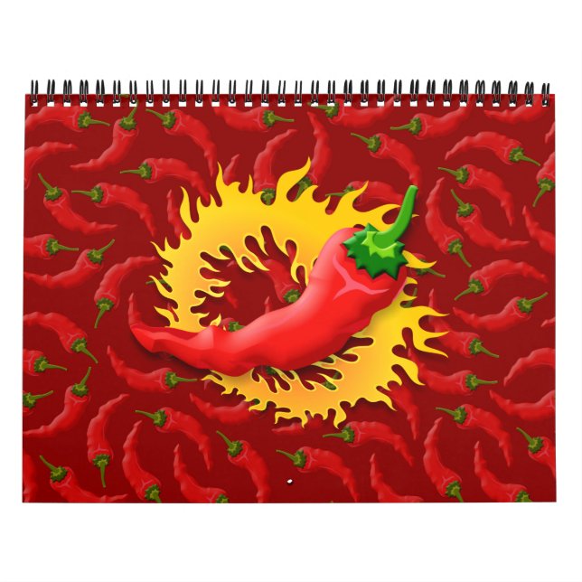Pepper mit Flamme Kalender (Titelbild)