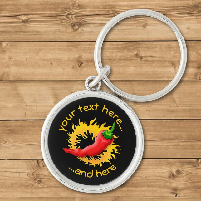 Pepper mit Flamme Schlüsselanhänger (Von Creator hochgeladen)