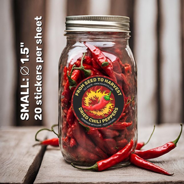 Pepper mit Flammensiegel Runder Aufkleber (Von Creator hochgeladen)