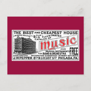 Pepper Music Co. Postkarte