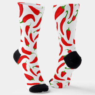Pepper-Muster des rauen Roten Chilis Socken