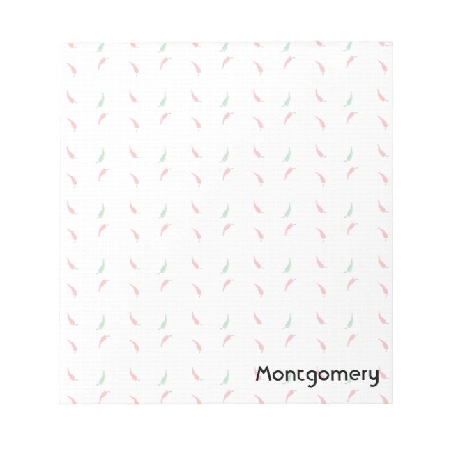 Pepper-Muster für gepunkteten Chile Notizblock (Vorderseite)