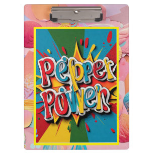 ‚Pepper Power Vivid‘ Klemmbrett
