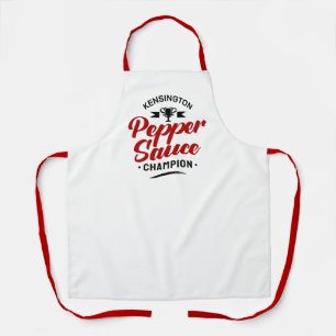 PEPPER SAUCE CHAMPION Weiß Schürze