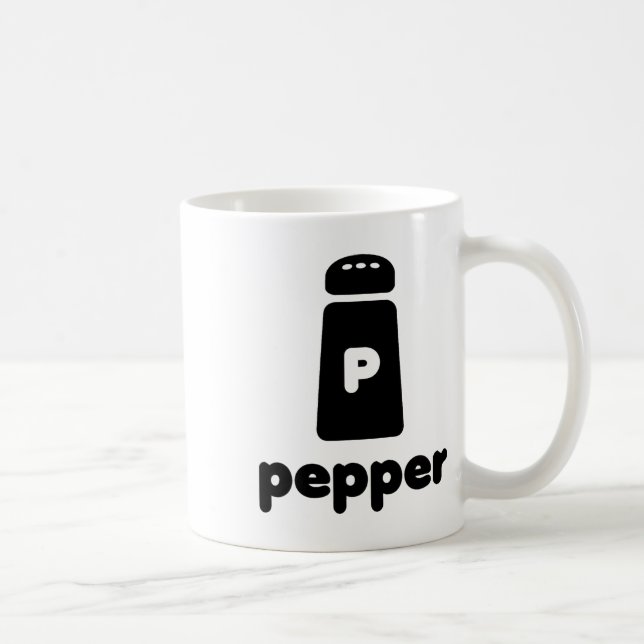 Pepper Shaker Halloween Simple Costume Seashen Kaffeetasse (Rechts)
