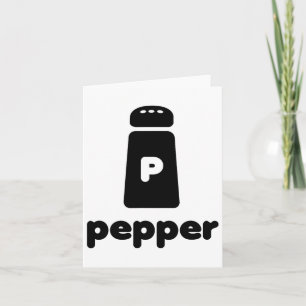 Pepper Shaker Halloween Simple Costume Seashen Karte