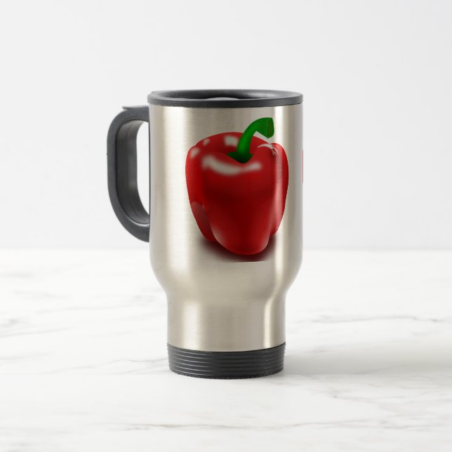 Pepper-Tasse Reisebecher (Vorderseite Links)