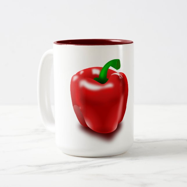 Pepper-Tasse Zweifarbige Tasse (Vorderseite Links)
