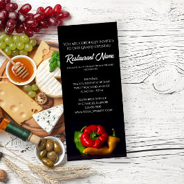 Pepper Trio Restaurant Grand Opening Einladung