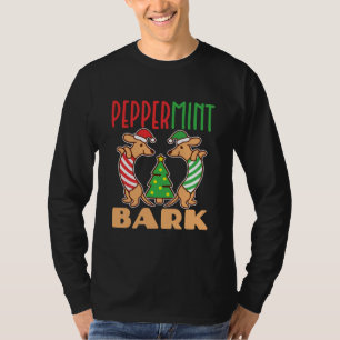 Peppermint Bark Weihnachtsgebäck Dackel Dog T-Shirt