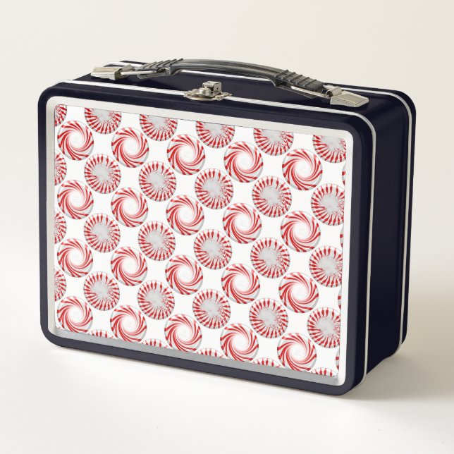 Peppermint Candies Muster Lunch Box (Vorderseite)