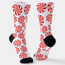 Peppermint Candies Weihnachten Socken