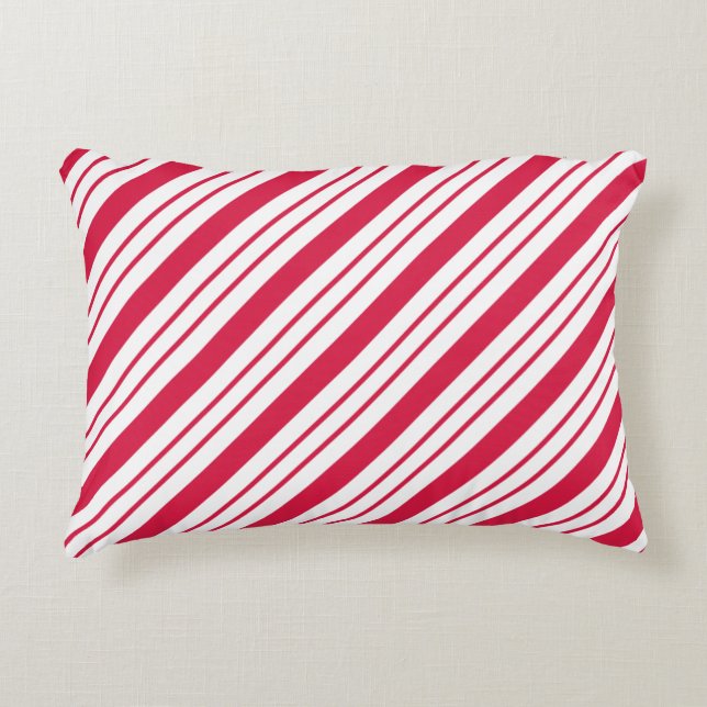 Peppermint Candy Cane Pillow Dekokissen (Vorderseite)