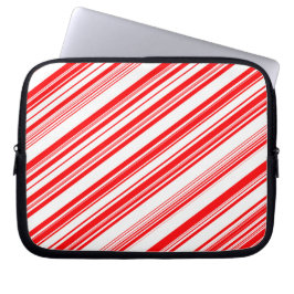 Peppermint Candy Cane Stripes Xmas Electronics Bag Laptopschutzhülle