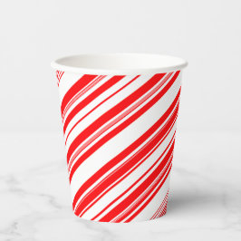 Peppermint Candy Canes Stripes Weihnachten Krawatt Pappbecher