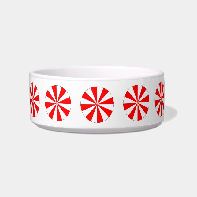Peppermint Candy Circle Dog Bowl Napf (Vorderseite)