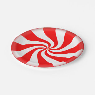 Peppermint Candy Disposable Holiday Paper Teller