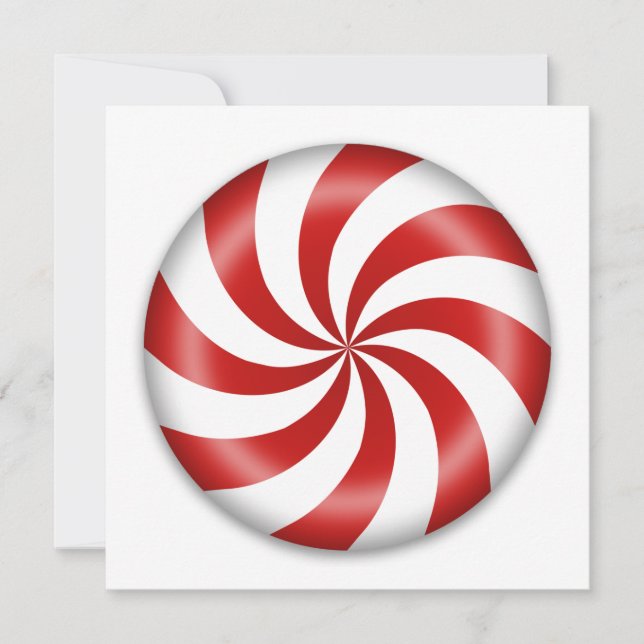 Peppermint Candy Einladung (Vorderseite)