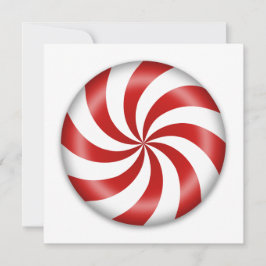 Peppermint Candy Holiday Card individuell anpassen Feiertagskarte