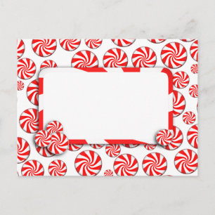 Peppermint Candy mit Tag Postkarte
