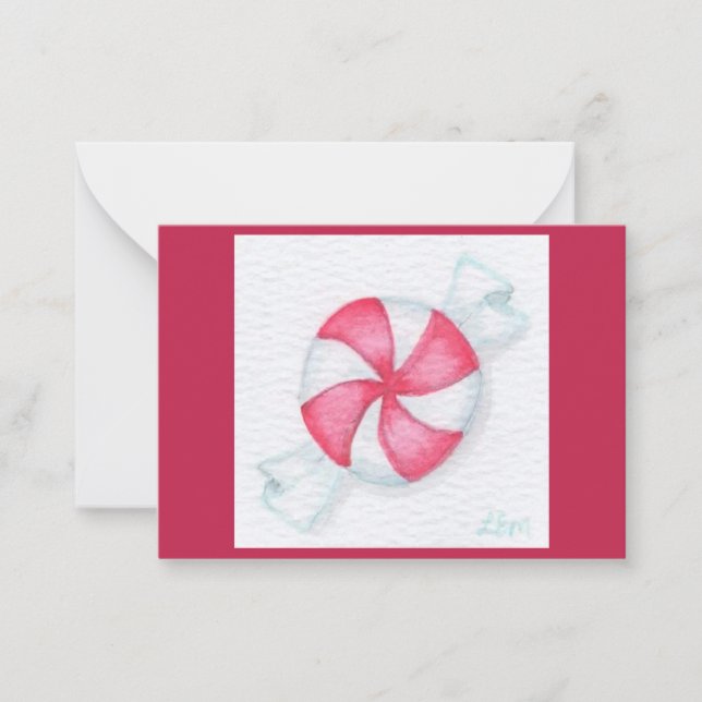 Peppermint Candy Mitteilungskarte (Vorderseite)
