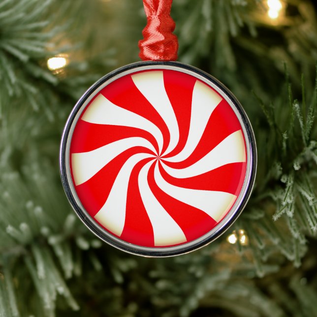 Peppermint Candy Ornament Aus Metall (Baum)