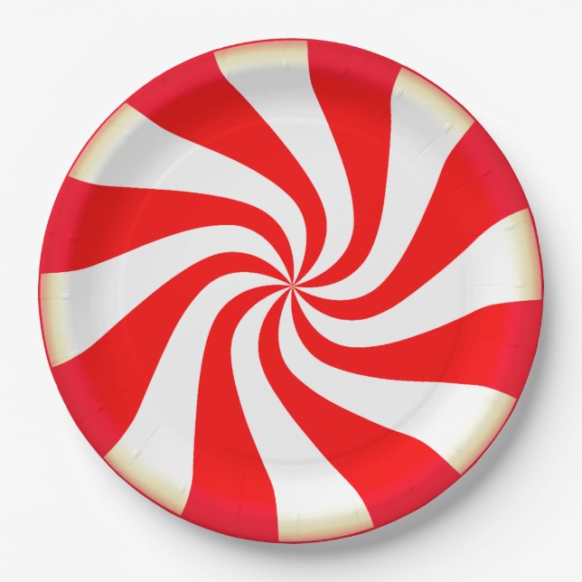 Peppermint Candy Pappteller (Vorderseite)