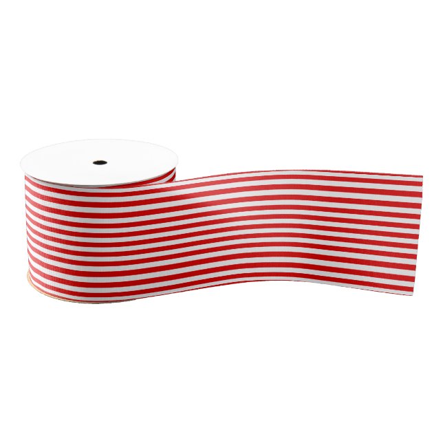 Peppermint Candy Red Stripe Ripsband (Spule)
