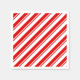Peppermint Candy Red Stripe Serviette