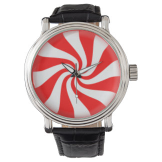Peppermint Candy Swirl Armbanduhr