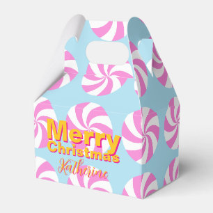 Peppermint Christmas Blue Geschenkschachtel