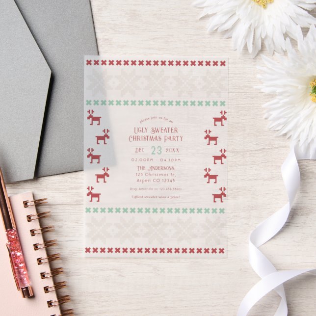 Peppermint Cream Ugly Sweater Weihnachts-Party (Hochzeit)