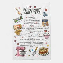 Peppermint Crisp Tert Geschirr Handtuch