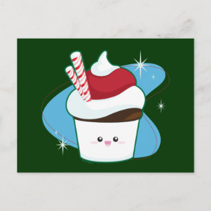Peppermint Cupcake Postkarte