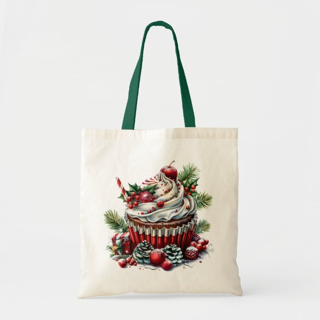 Peppermint Cupcakes Tragetasche (Vorne)