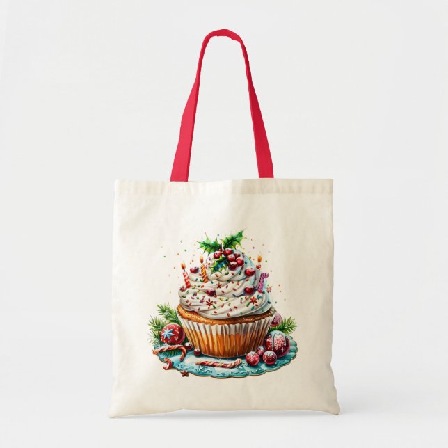 Peppermint Cupcakes Tragetasche (Vorne)