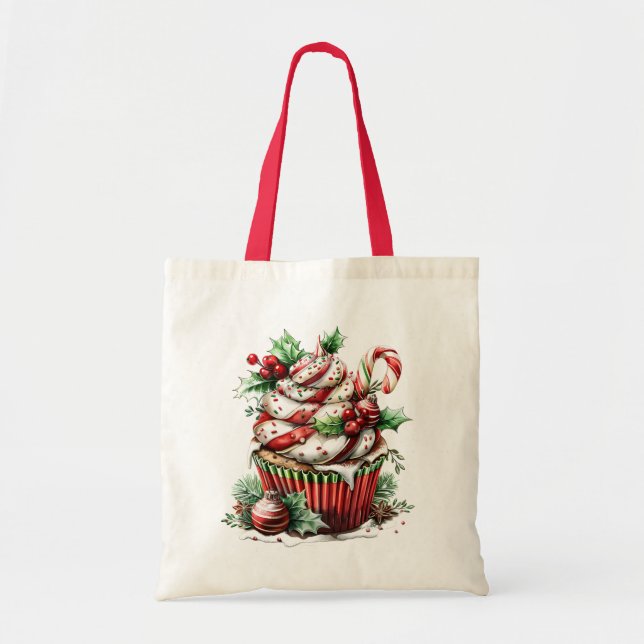Peppermint Cupcakes Tragetasche (Vorne)