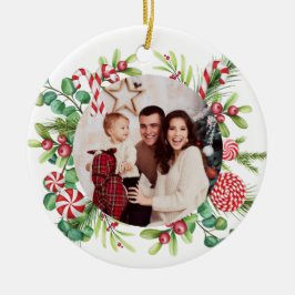 Peppermint elegant keramik ornament