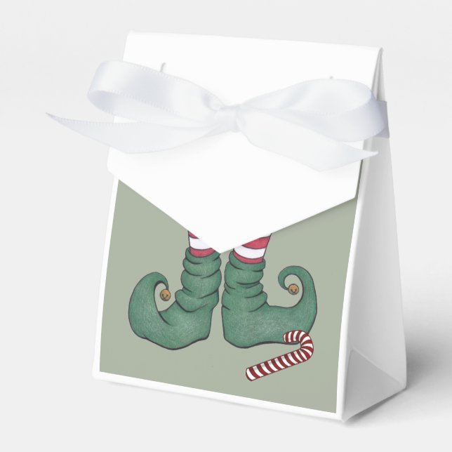 Peppermint Elf Holiday Geschenkschachtel (Vorderseite)