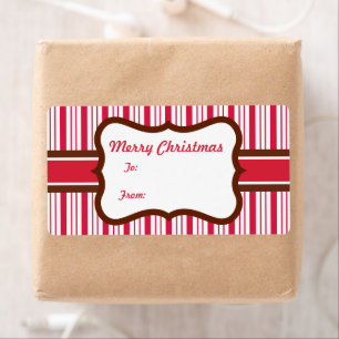 Peppermint-Geschenk Tag Weihnachtsmarken